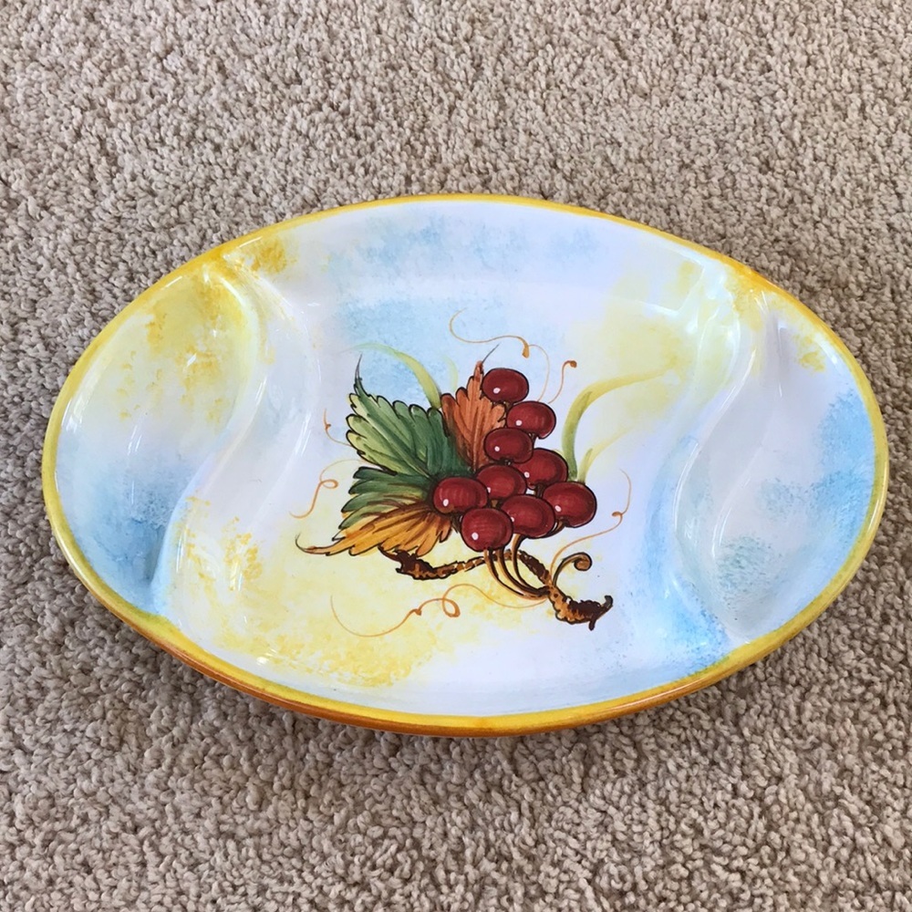 Gialleti Giulia deruta Italian ceramic serving dish.